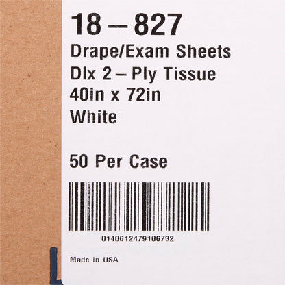 SHEET, DRAPE 2PLY WHT 40X72