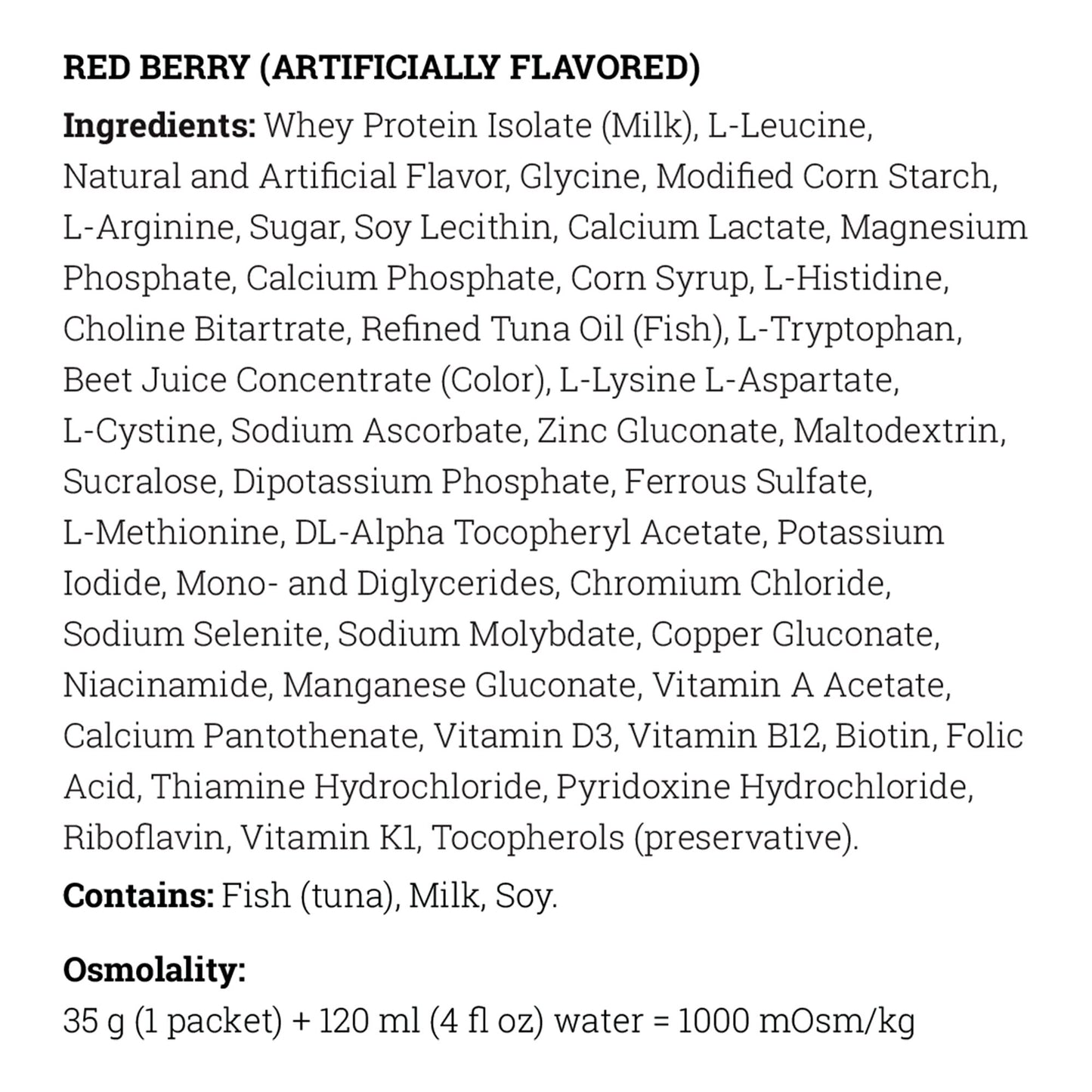 SUPPLEMENT, TYR SPHERE 20 REDBERRY 35GM 0.56OZ