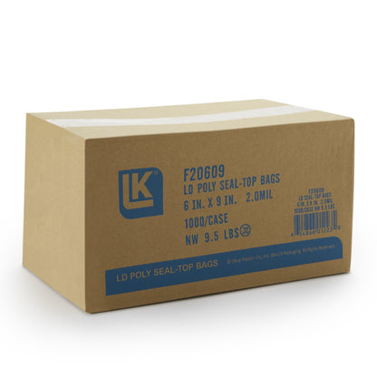 BAG, ZIPLOCK 2ML 6"X9"