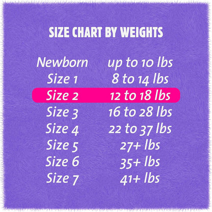DIAPER, BABY CUTIES PREVAIL 12-18LBS SZ2