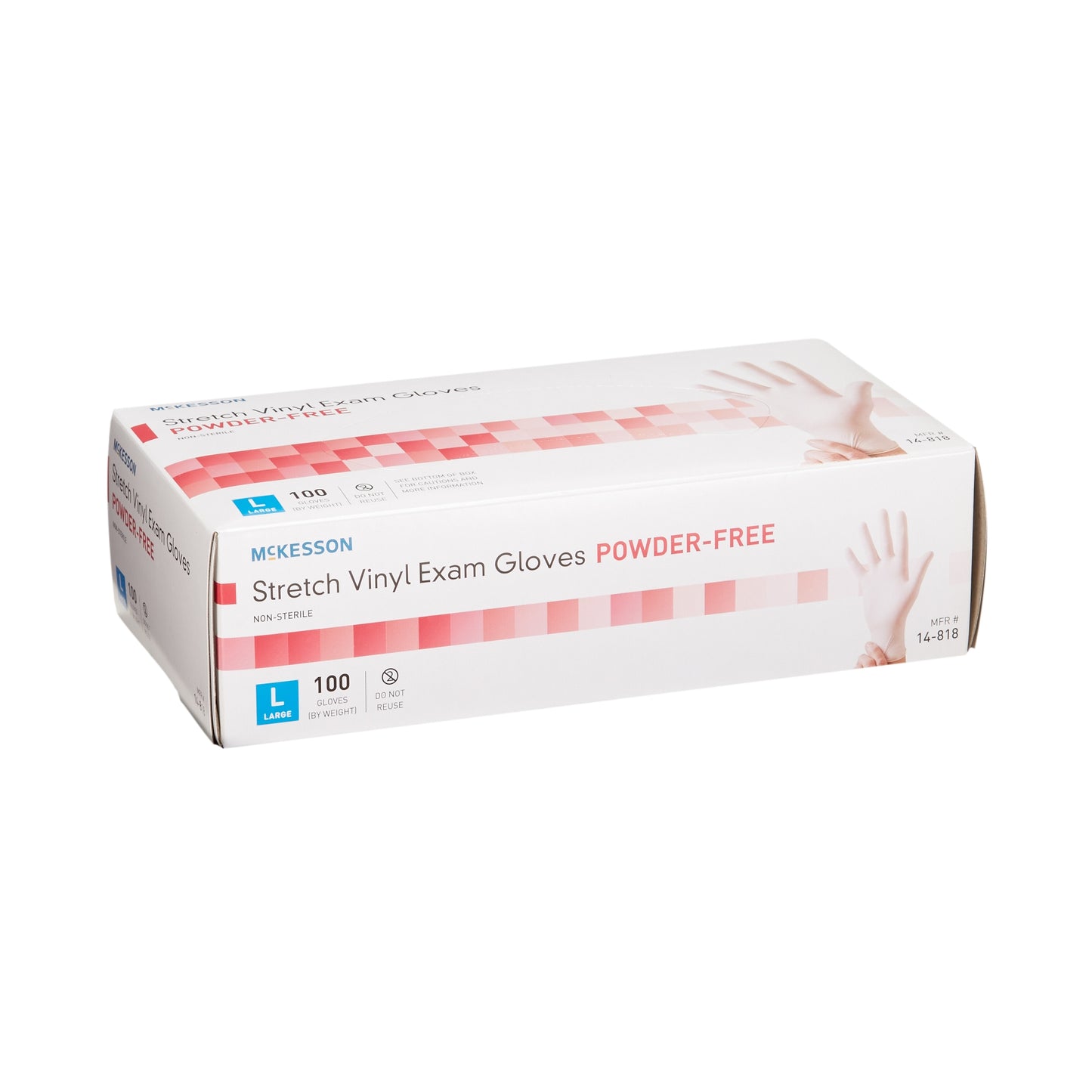GLOVE, EXAM VNYLSTRCH LG N/S