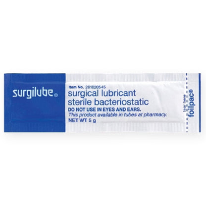 LUBRICATING JELLY, SURGILUBE 5GM FOIL PK