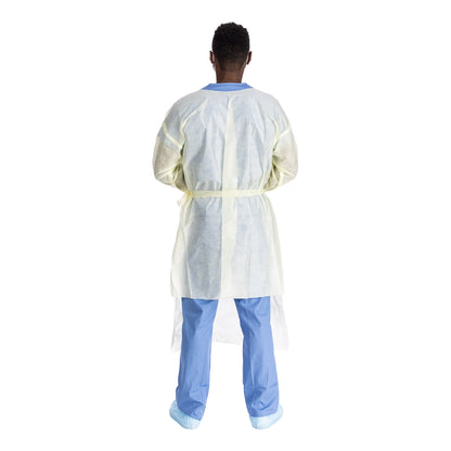 GOWN, ISOLATION AAMI LV2 TRI-LAYER LG YLW LG