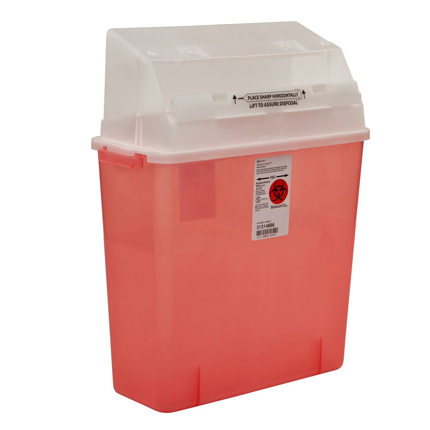 CONTAINER, SHARPS TRANS RED 3GL 4836-TR