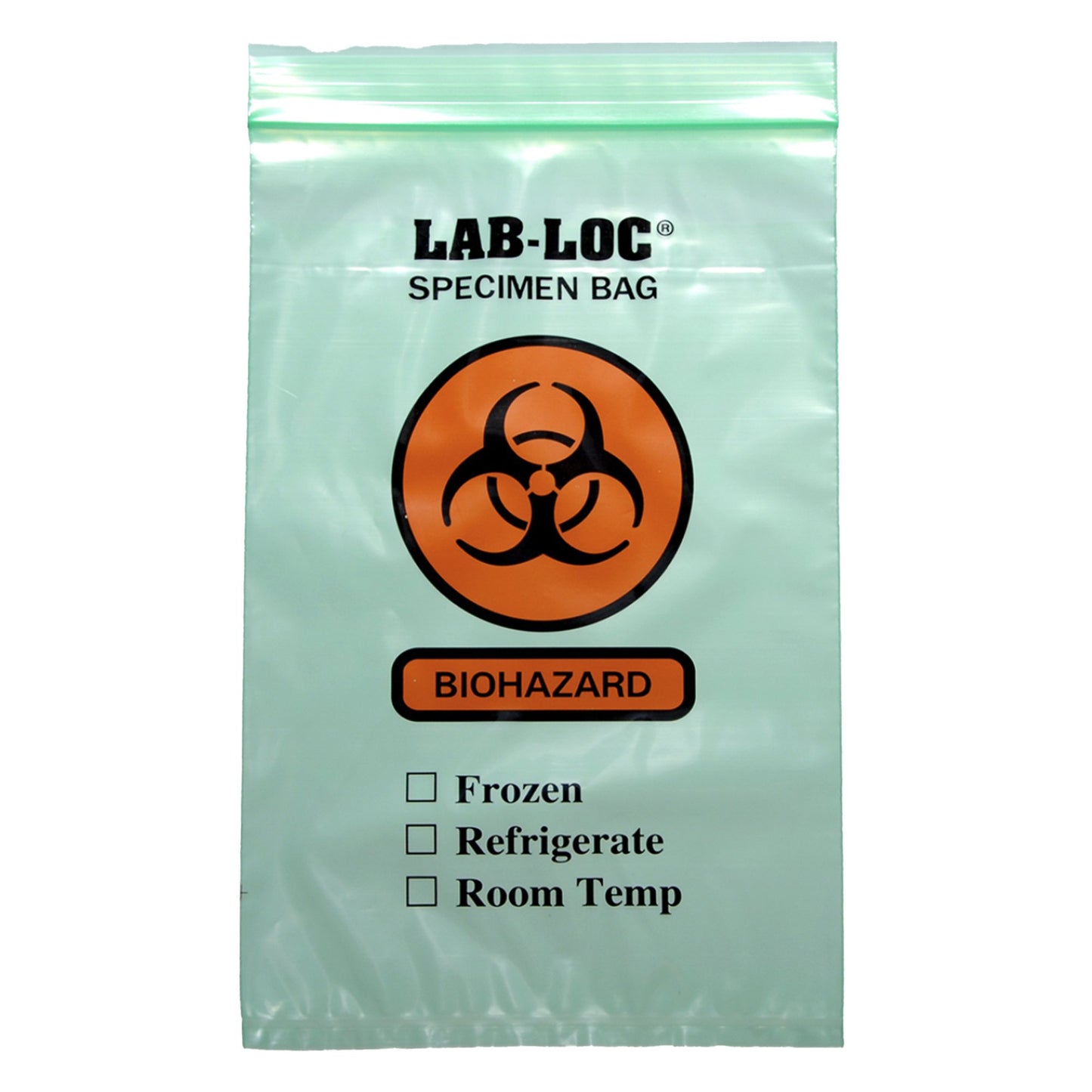 BAG, SPECIMEN BIOHAZ PCKT GRN6X9
