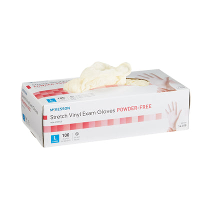 GLOVE, EXAM VNYLSTRCH LG N/S