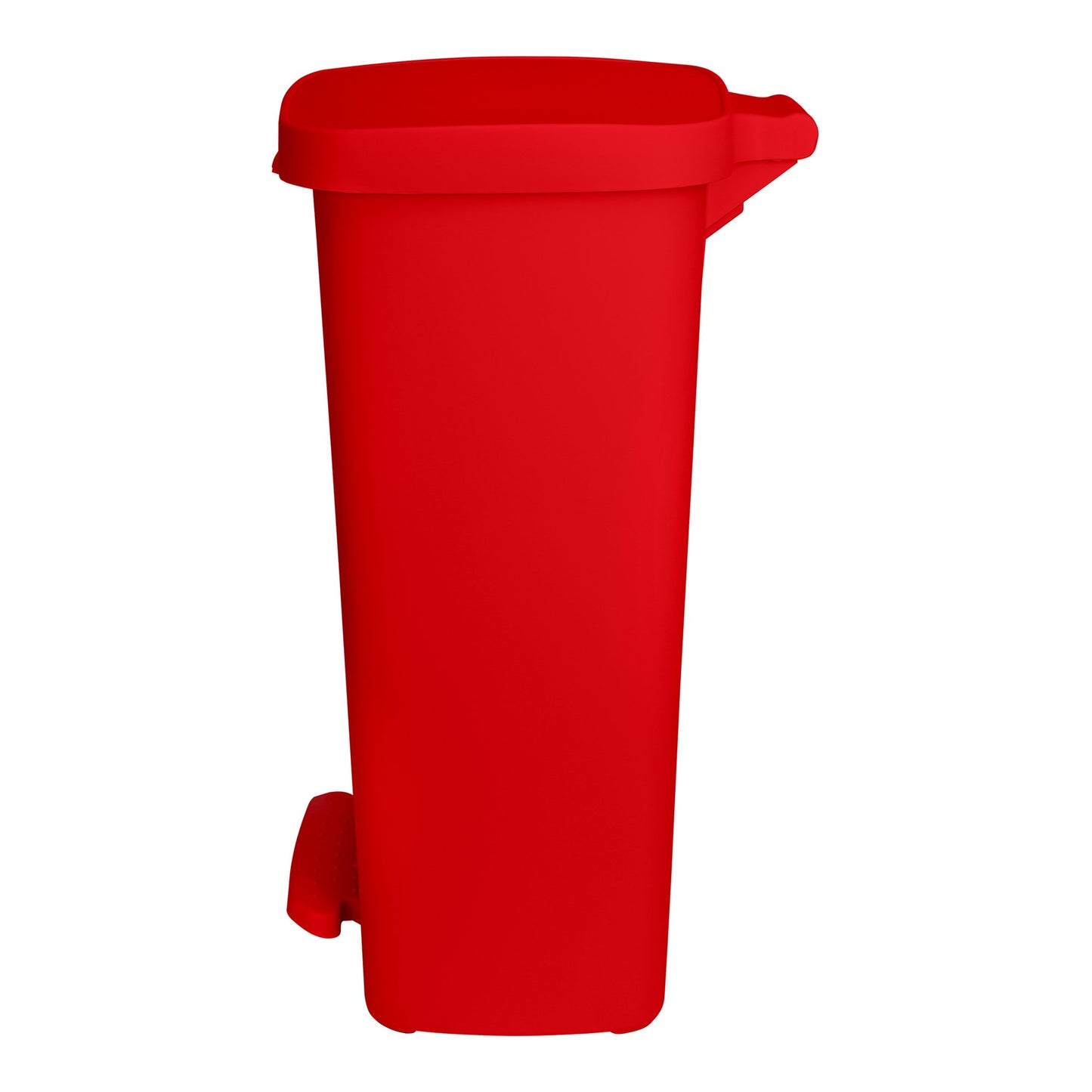 WASTECAN, STEP-ON RECTGL PLASRED 52QT