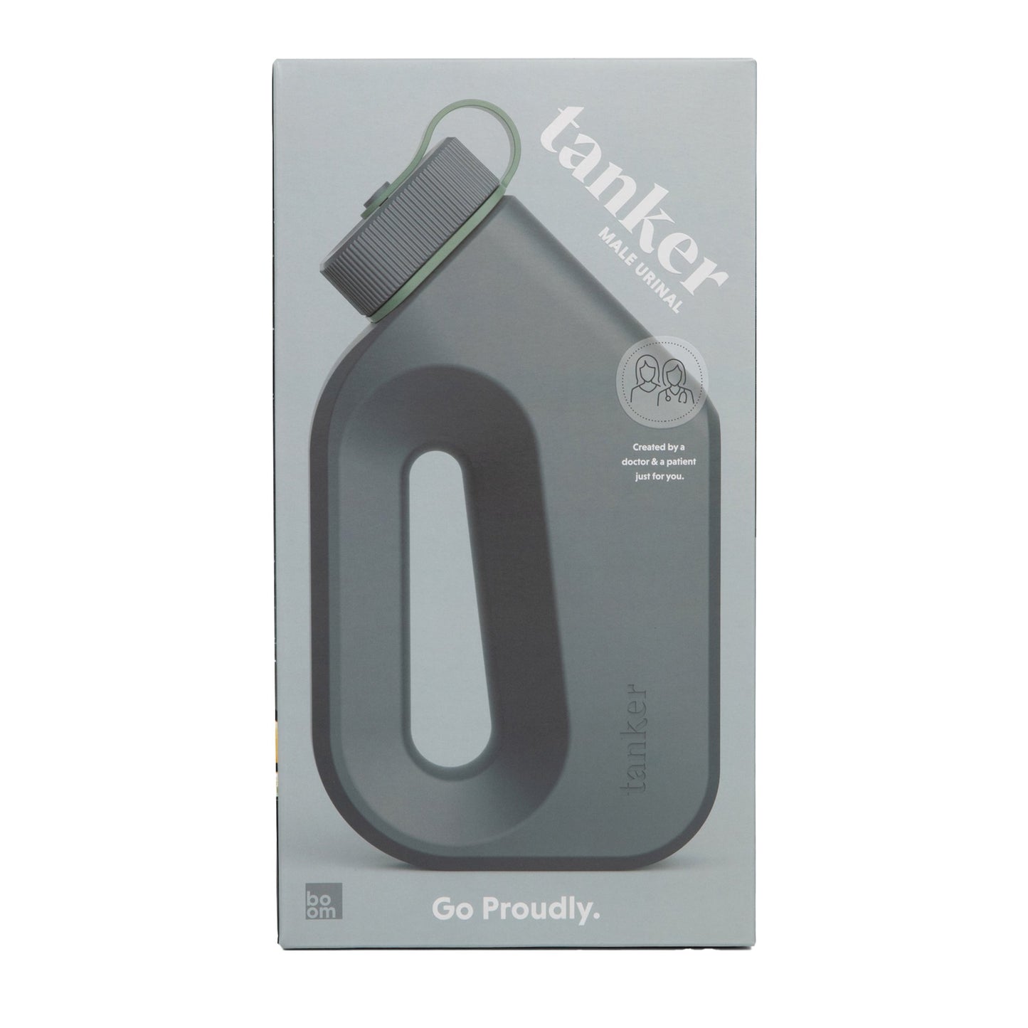URINAL, PORT F/BEDSIDE & ON-THE-GO MALE CEMENT GRY