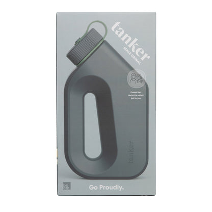 URINAL, PORT F/BEDSIDE & ON-THE-GO MALE CEMENT GRY