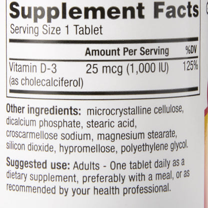 VITAMIN D3, TAB 1000IU