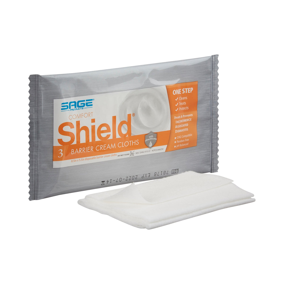 WASHCLOTH, PERI WIPES 6"X9"