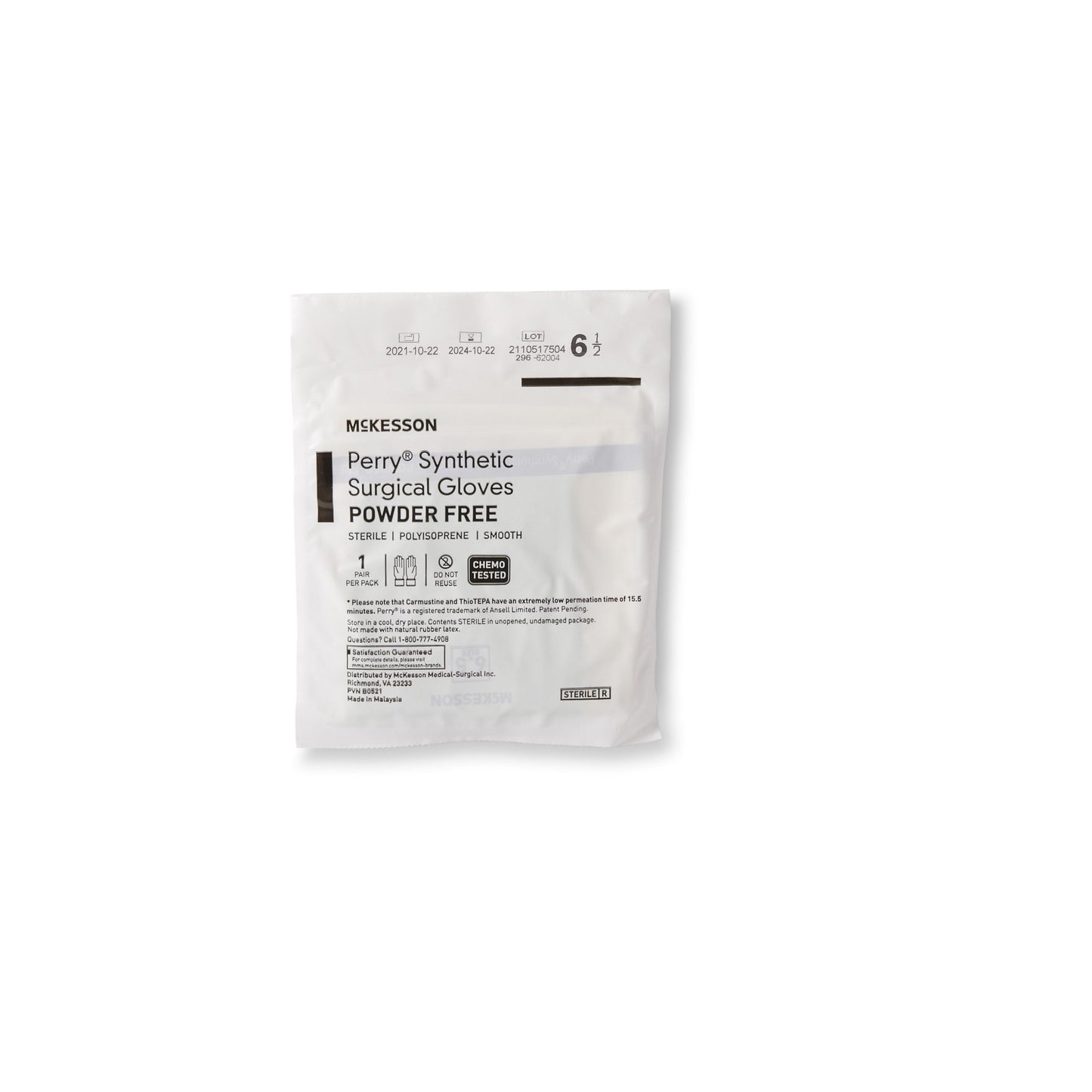 GLOVE, SURG PLYISO 6.5 STR2 SMTH CHEMO