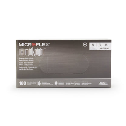 GLOVE, EXAM NTRL XL N/S BLK