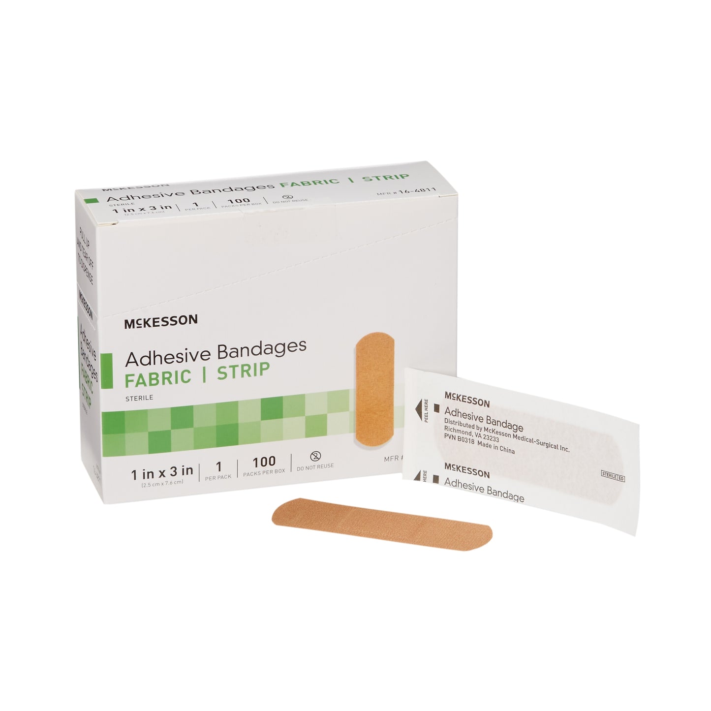 BANDAGE, ADHSV FABR STRP 1X3