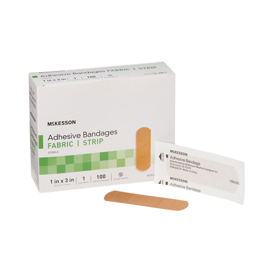 BANDAGE, ADHSV FABR STRP 1X3