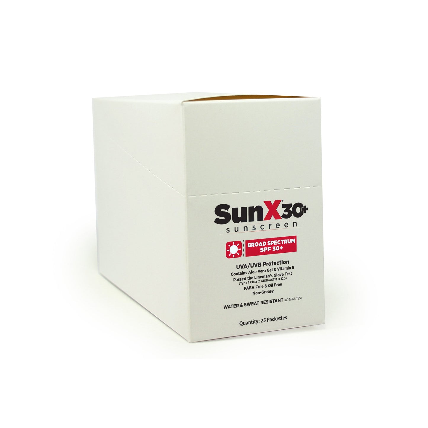 SUNSCREEN, SUN X SPF30+ SNGL DOSE W/DISP BOX