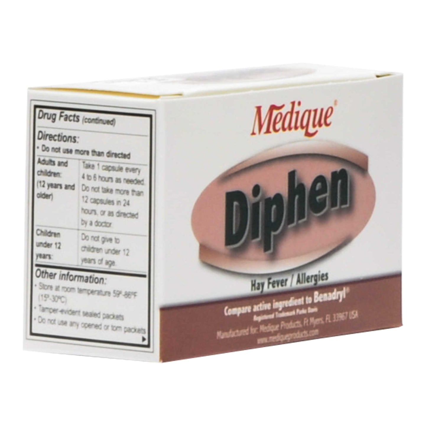 DIPHENHYDRAMINE HCL, CAP 25MG