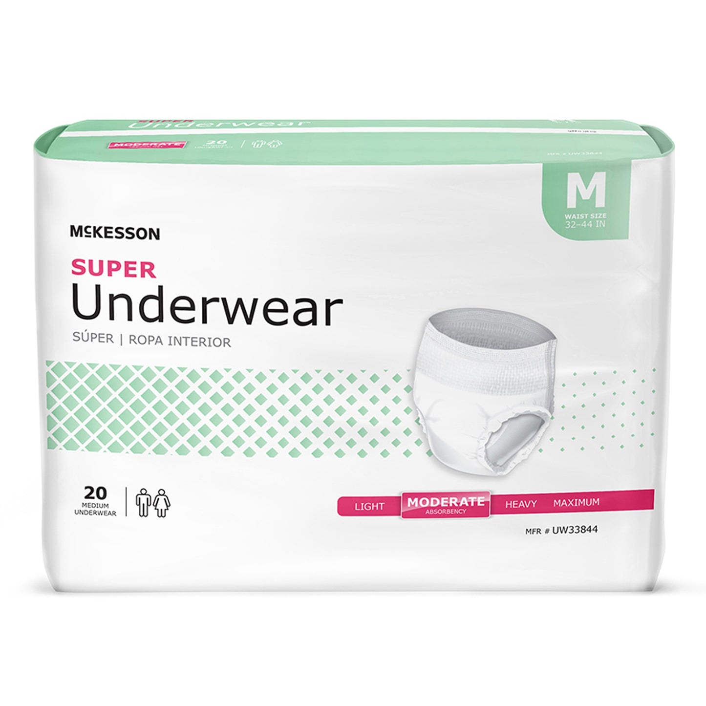 UNDERWEAR, SUPER MED 32-44