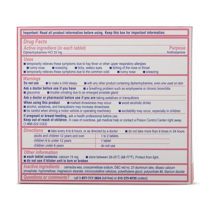 BENADRYL ULTRA, TAB 25MG