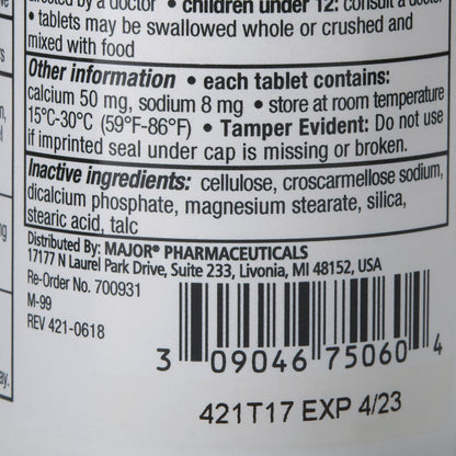DOK, TAB 100MG DOCUSATE SODIUM