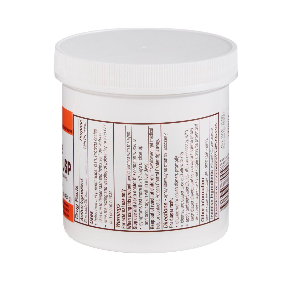 ZINC OXIDE, OINT 20% 1LB