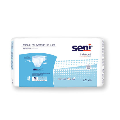 BRIEF, INCONT SENI CLASSIC PLUS MED 30"-43"