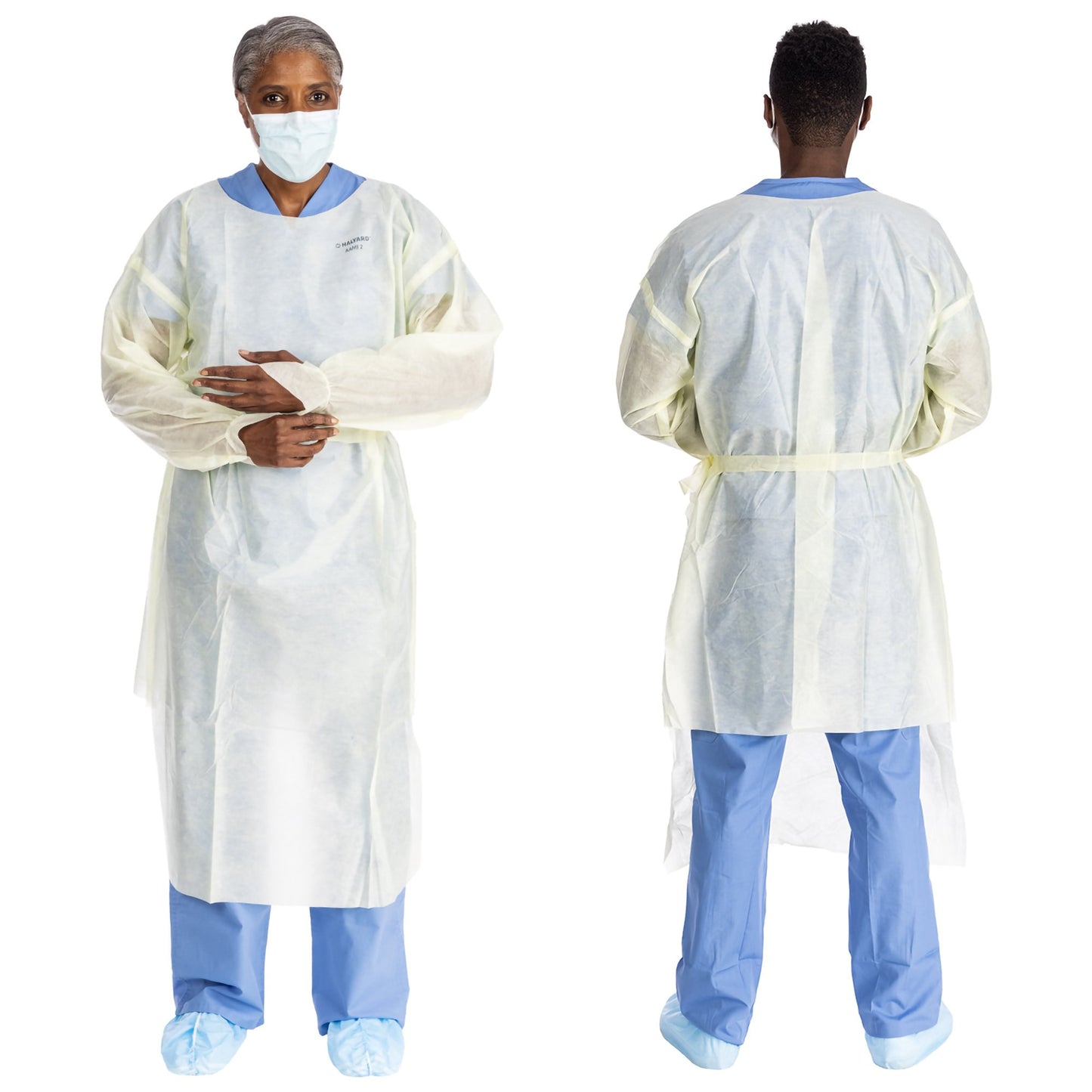 GOWN, ISOLATION AAMI LV2 TRI-LAYER LG YLW LG