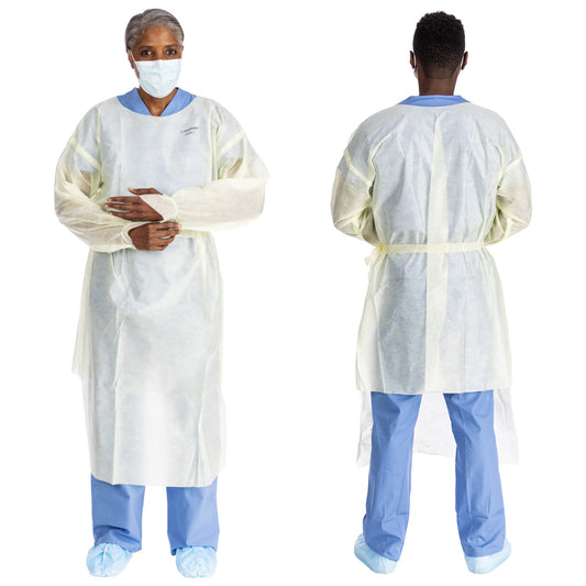 GOWN, ISOLATION AAMI LV2 TRI-LAYER LG YLW LG