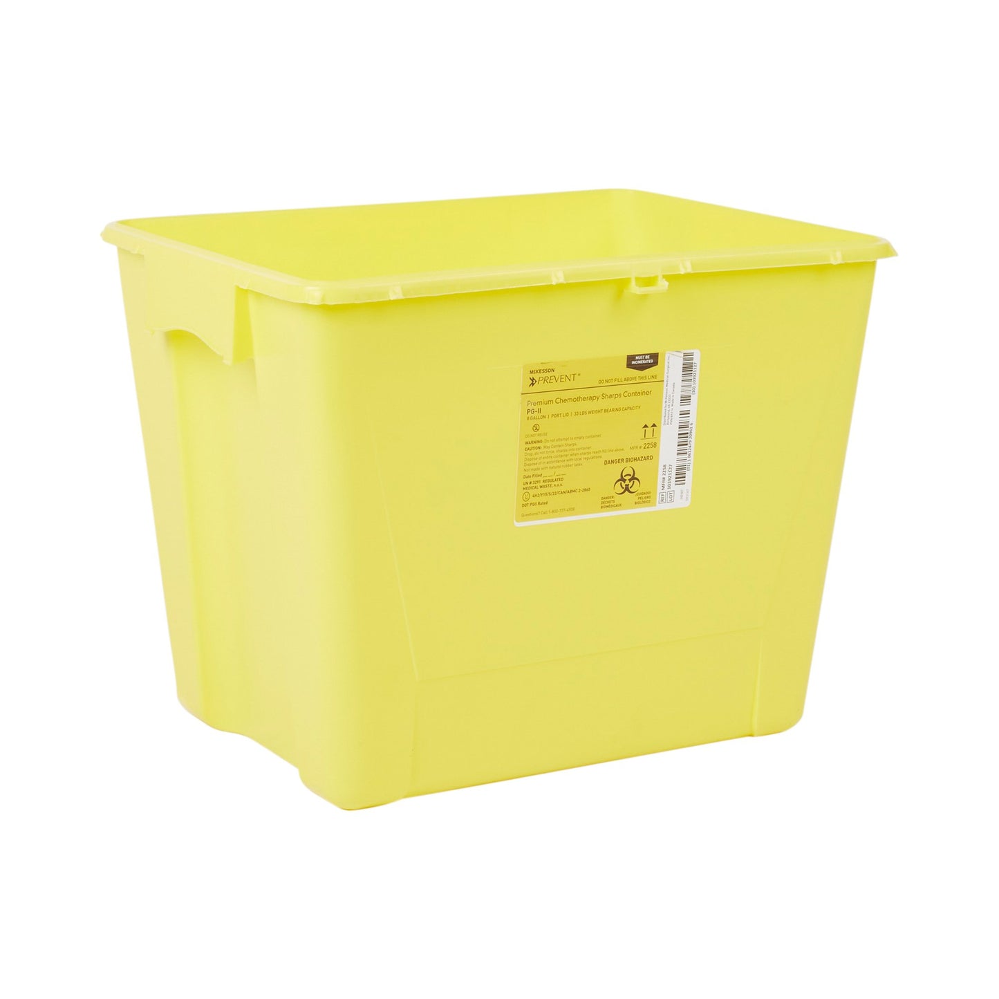 CONTAINER, SHARPS CHEMO YLW 8GL