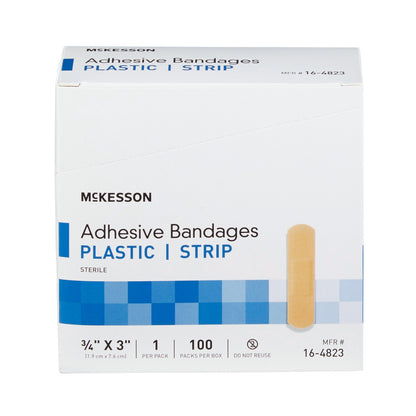 BANDAGE, ADHSV SHR STRP 3/4"X3"