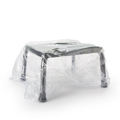 STOOL, FOOT DLX SILVER VEIN FINISH DRVMED