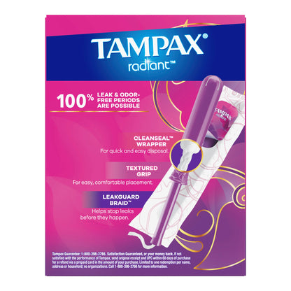 TAMPON, TAMPAX RADIANT APPL REG UNSCNTD