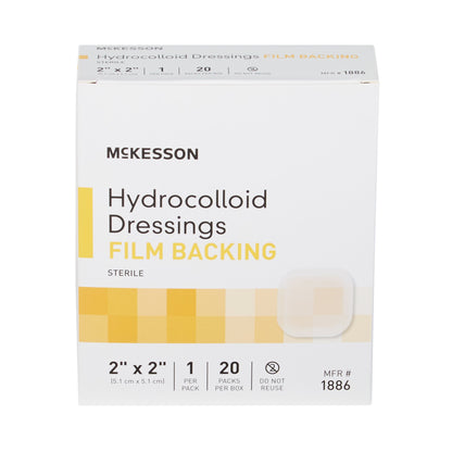 DRESSING, HYDROCOLLOID FILM-BCK STR 2X2"