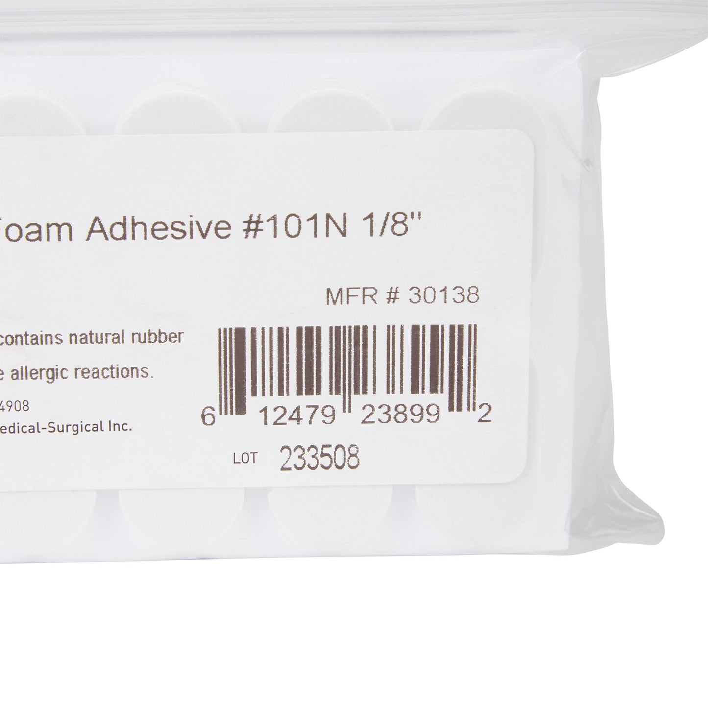 PEDI-PAD, FOAM ADH WHT #101-NAARROW 1/8"