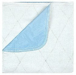 UNDERPAD, INCONT RUSBL POLY VNYL BLU 36"X52"