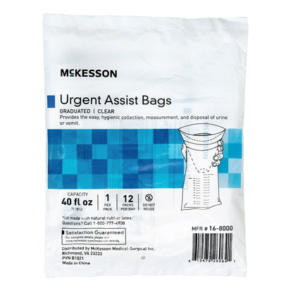 BAG, VOMIT GRADUATED MARKINGSCLR 40OZ