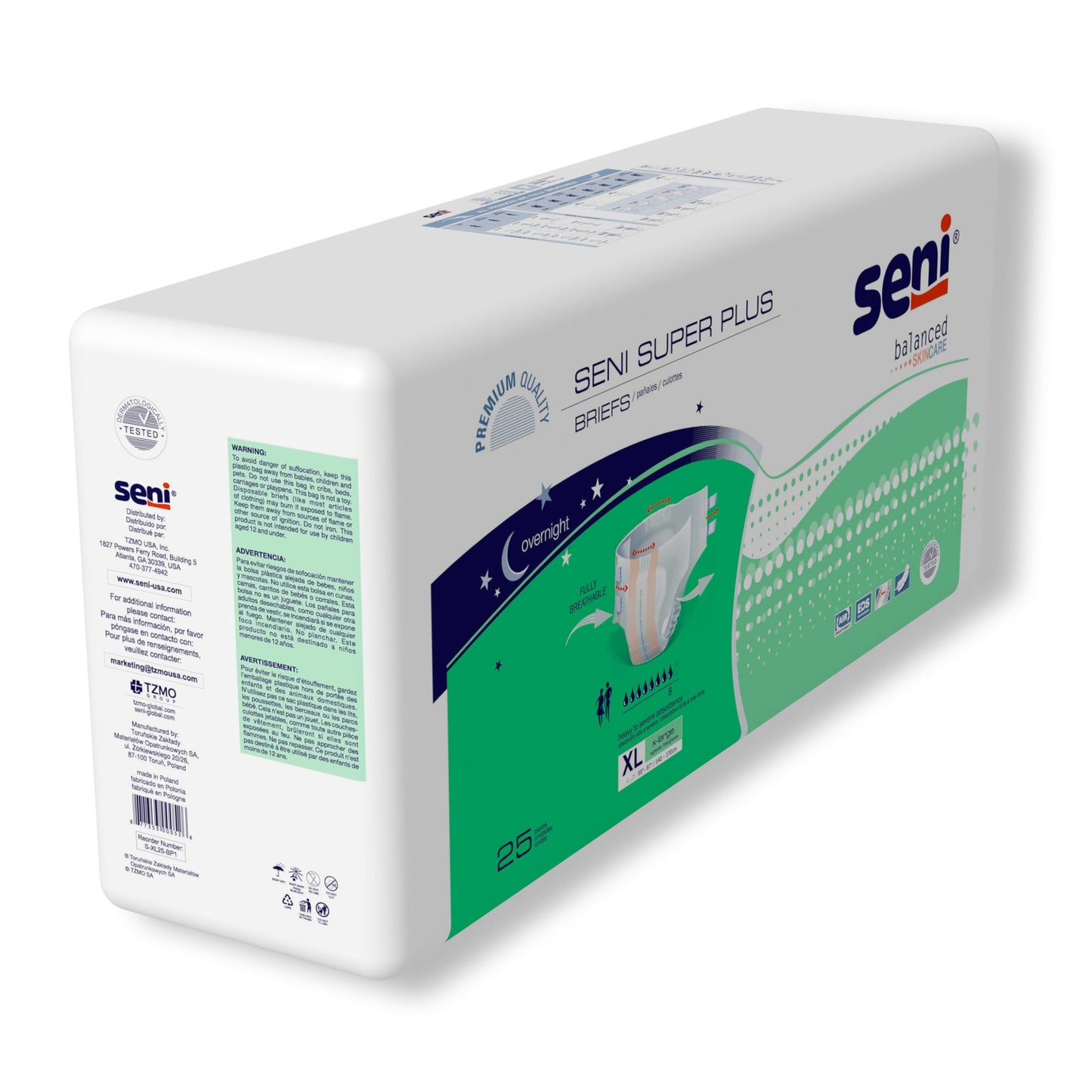 BRIEF, INCONT SENI SUPER PLUSXLG 55"-67"