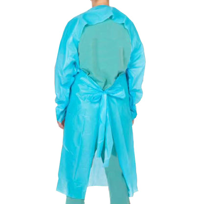 GOWN, IMPERV XL BLUE PLASTIC FILM