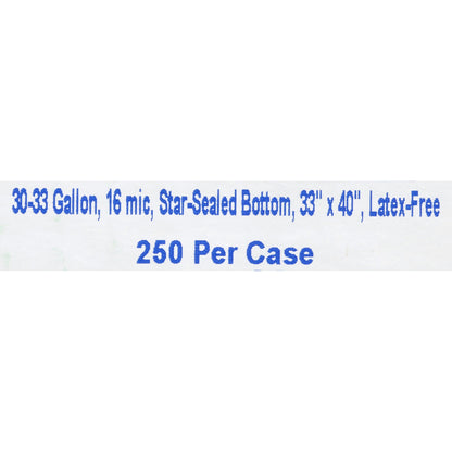 BAG, BIOHAZ - SL 33X40 30-33GL17MIC .66MIL