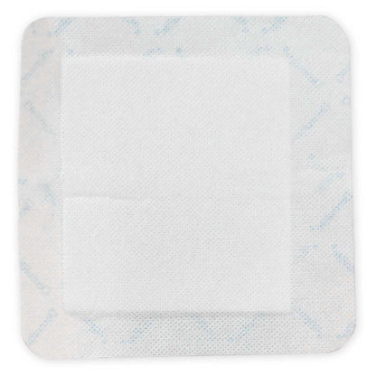 GAUZE, 4"X4" PAD 6"X6" OVERALLBORDER 100/PK DERMRT