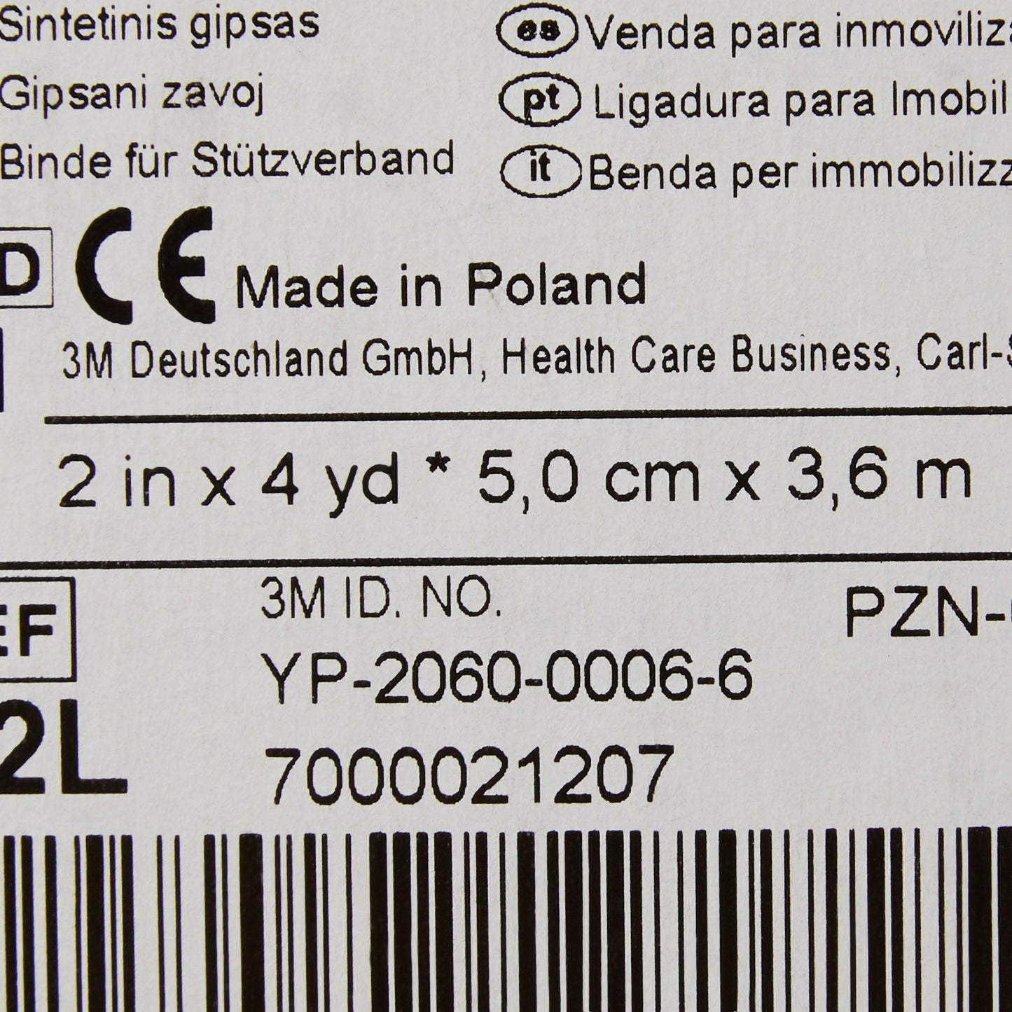 TAPE, CAST SCOTCHCAST 2"X4YDSLT BLU