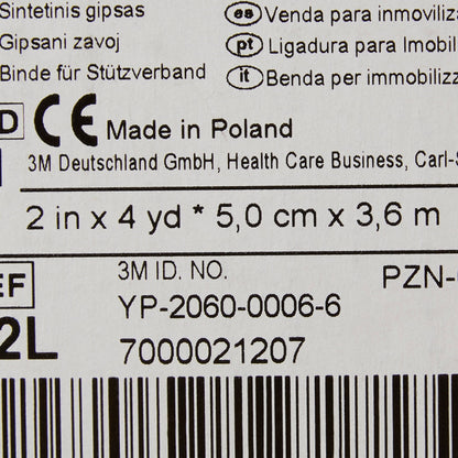 TAPE, CAST SCOTCHCAST 2"X4YDSLT BLU