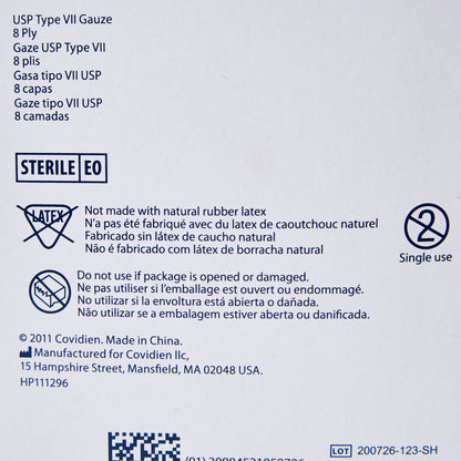 SPONGE, GAUZE DERMA 8PLY STR 2X2