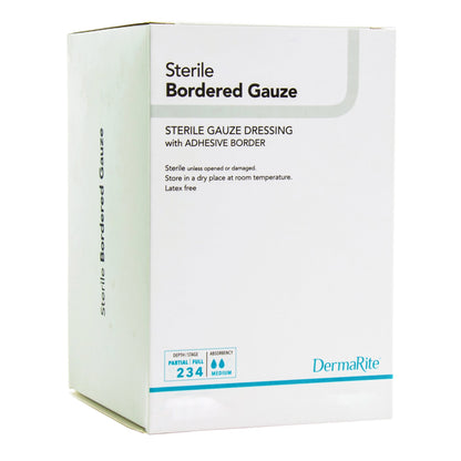 GAUZE, BORDERED STERILE ISLAND4"X10"