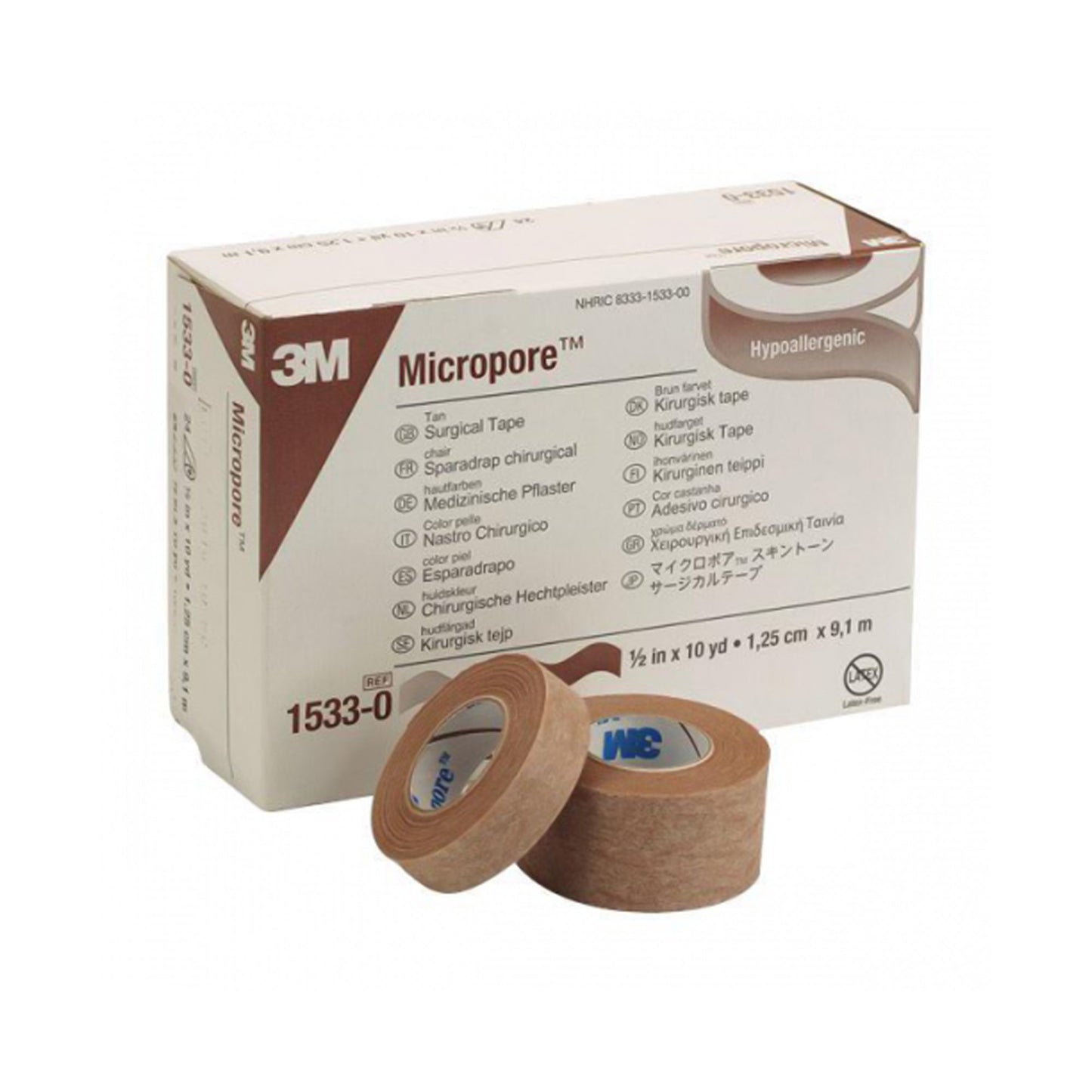 TAPE, ADHSV PAPER BRN 1/2"X10YDS