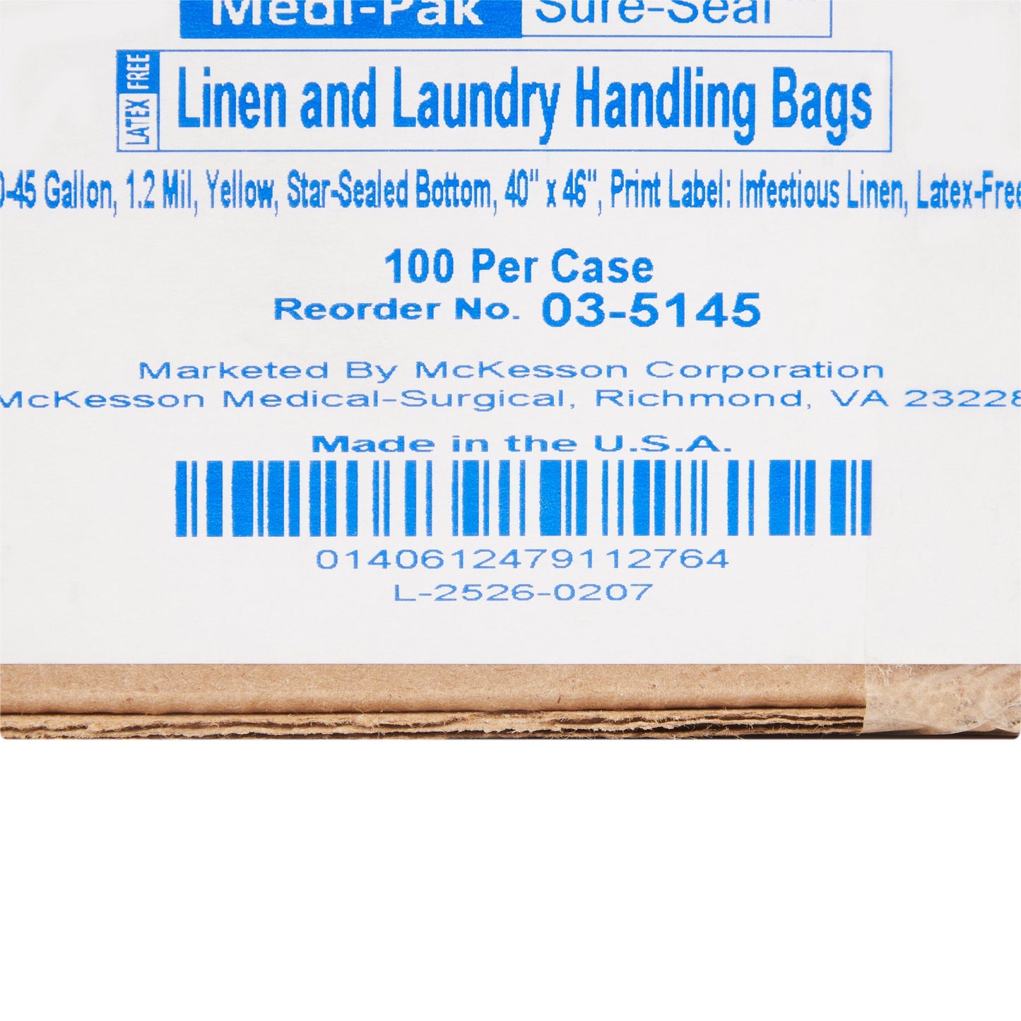 BAG, LINEN SOILED YLW 40"X46"
