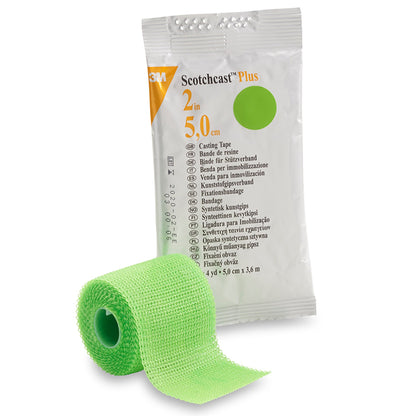 TAPE, CAST SCOTCHCAST 2"X4YDSBRT GRN