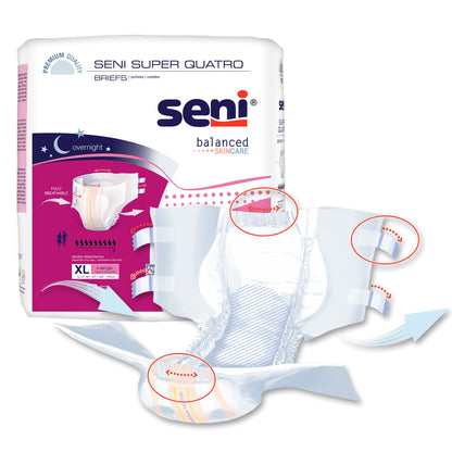 BRIEF, INCONT SENI SUPER QUATRO XLG 55"-67"