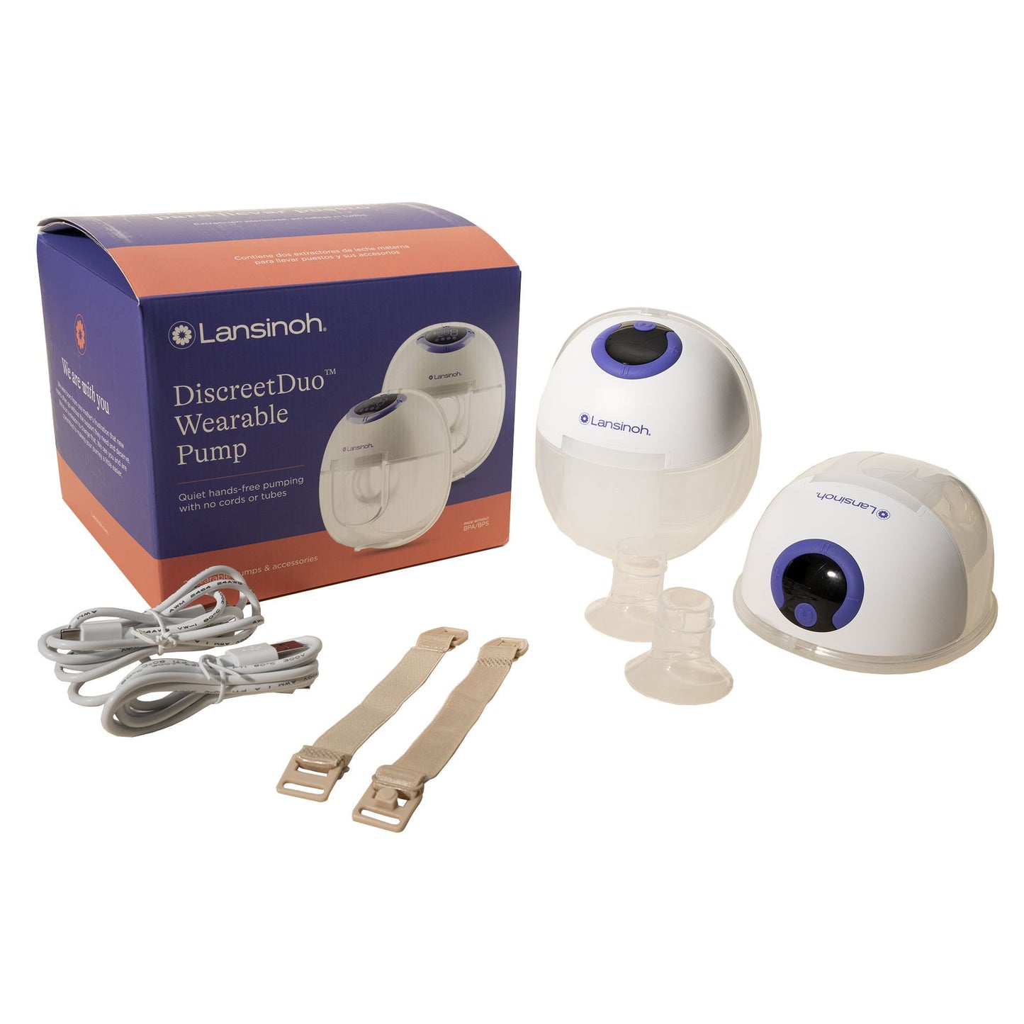 PUMP, BREAST LANSINOH DISCREETDUO WEARABLE
