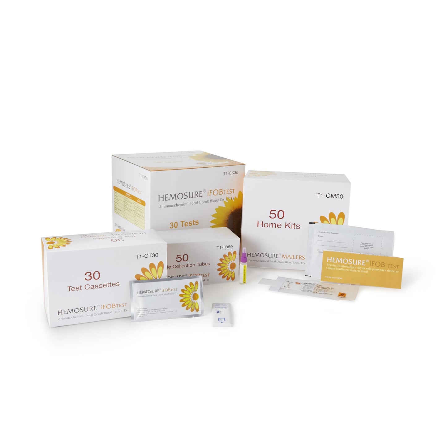 TEST KIT, IFOBT W/50COLLECTIONTUBES & 50MAILERS